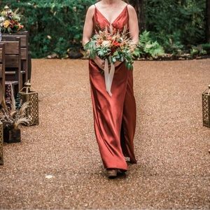Cinnamon bridesmaids dress